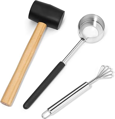 Coconut opener set for young and mature coconut, tools for removing coconut meat with stainless steel hammer and knife, easy and practical tools to use.. From office supplies to fashion — DIAYTAR Nigeria brings it fast.