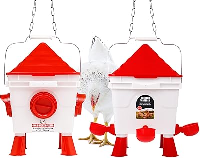 Ease and Hozu chicken mealing set, chicken feeders of 13 pounds without waste bucket and chicken drinking of 2 gallons.. Discover endless possibilities with DIAYTAR NIGERIA's vast e-commerce selection and budget-friendly delivery.
