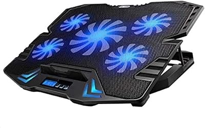 Light cooling cushion for laptop 12-15.6 inch with USB port and 5 fans, silent design that stabilizes the device placed above.. Shop the smart way with DIAYTAR NIGERIA's extensive selection and budget-friendly nationwide delivery.