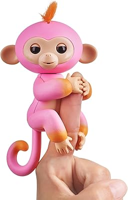 Interactive monkey toy exclusive summer toys' r us wow wei fingerlings, two colors (pink to orange).. You choose it, we deliver it — DIAYTAR Nigeria makes shopping easy.