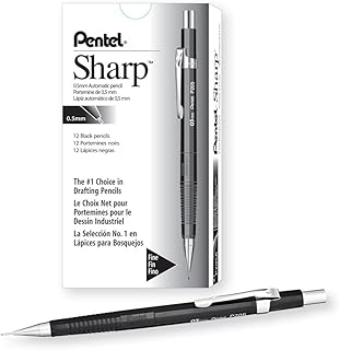 Automatic pencil Pentel Sharp, 0.5 mm mine, black body (p205a), 12 box.. Wide range, low cost, fast delivery — that’s DIAYTAR Nigeria.