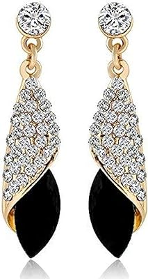 Crystal earrings gold plated AAA 18 carats for women and girls of Shining Diva Fashion.. DIAYTAR NIGERIA combines affordability with convenience, delivering your purchases within 5-8 days.