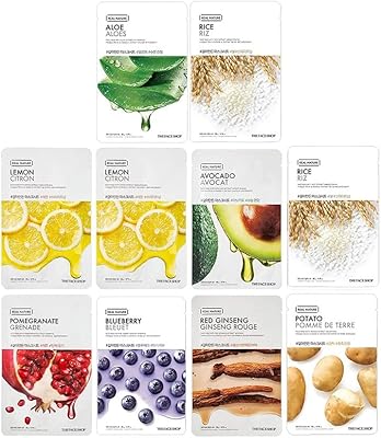 Mask in Real Nature Daily Glow fabric of the face Shop, 200 g, unisex, combined package of 10, multicolored.. Discover a world of affordable shopping with DIAYTAR NIGERIA's vast marketplace delivered to you in days.