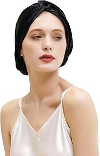 Night cap in mulberry silk satin for hair care for women, night hat in natural silk with elasticity to stay on the head (black).. DIAYTAR NIGERIA transforms online shopping with competitive prices and dependable nationwide delivery.