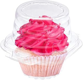 Individual cupcake boxes 50 pieces containing with disposable cupcakes in transparent plastic with deep dome lids for muffins, salad, dessert, hamburger, fruits.. Nigeria's favorite online shopping platform, DIAYTAR offers unbeatable prices and delivery within a week.