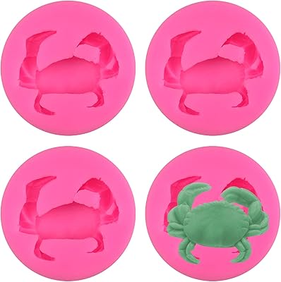 4 pieces of ocean crab silicone molds, cute fondant pan for soap, epoxy resin candy mussels for cake decoration.. Nigeria's e-commerce leader delivers unmatched variety and value to your doorstep in just 5-8 days.