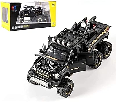 Zangle 1:24 Ford Raptor Diecast Car with detachable light horn in zinc alloy molded under pressure with barrier card (shiny black).. Looking for a deal? DIAYTAR Nigeria has thousands waiting for you.