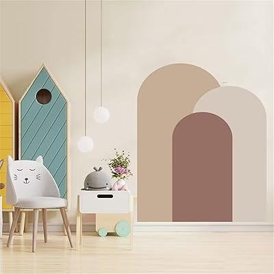 Large rainbow wall stickers, boho wall stickers to take off and stick for girl bedroom, living room, bedroom, wall decoration.. DIAYTAR NIGERIA transforms online shopping with competitive prices and dependable nationwide delivery.