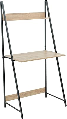 C -hoptree scale office with shelf - Student study table - Black metal frame.. Experience shopping freedom with DIAYTAR NIGERIA's vast selection and dependable nationwide shipping.