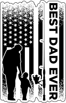Wickedgoodz Fishing Best Dad Vinyl Decal Decal Sticker Fishermen's Bumper for Computers.. Your comprehensive marketplace awaits at DIAYTAR NIGERIA with affordable prices and reliable delivery times.