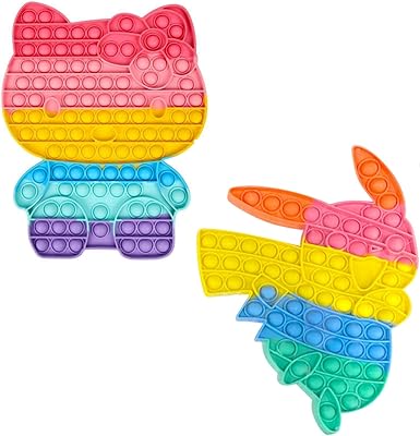 Grabming Large Push-Pop-Ite Pikachu and Katie in Silicone Silicone Gift Anti-Stress Sensory for Adults.. Your everyday shopping destination, DIAYTAR NIGERIA offers quality and value delivered within days.