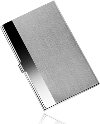 Professional case for stainless steel business cards, 3.7 x 2.3 x 0.3 inches, money (money).. Your shopping needs fulfilled through DIAYTAR NIGERIA's extensive selection and nationwide delivery.