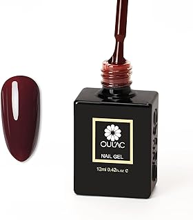 Olac Burgundy gel nail polish, UV Dry Nail Art design, 12 ml (requires hardening under a UV/LED lamp).. DIAYTAR NIGERIA: Creating access to affordable products for every Nigerian with our swift delivery service.