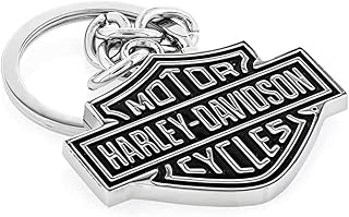 Metal keychain Harley Davidson Bar & Shield - Black and Silver.. Your go-to destination for affordable online shopping, DIAYTAR NIGERIA delivers in under 8 days.