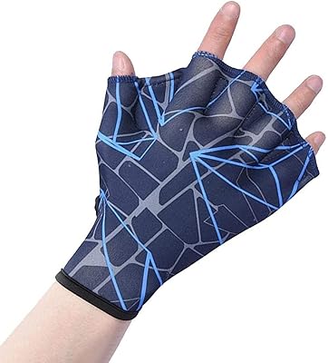 A pair of aquatic swimming gloves, mesh swimming gloves, for aquatic training, hand palm, fabric swimming gloves, swimming equipment, aquatic training swimsuit, manual diving equipment.. Need something fast? Order it now from DIAYTAR Nigeria.