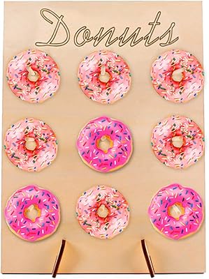 Rollwiki wooden donuts support for wedding, birthday party, baby shower, sandalwood interior decoration.. The smarter way to shop online in Nigeria is through DIAYTAR Nigeria.