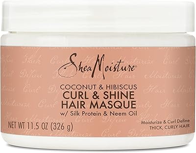 Shea Moisture hair mask for dry nuts with coconut and hibiscus with shea butter, 354 ml.. Find everything you need at prices you'll love with DIAYTAR NIGERIA's comprehensive e-commerce platform.