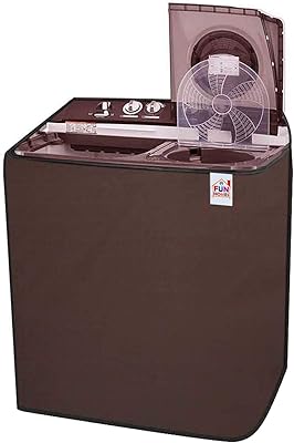 Fun Homes PVC washing machine cover with semi -automatic upper door, brown - funnhom12252.. DIAYTAR NIGERIA transforms how Nigerians shop with our affordable prices and dependable shipping times.