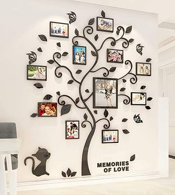 3D genealogical tree wall stickers Genealogical wall decoration photo frame in the shape of a trunk.. DIAYTAR NIGERIA brings affordable shopping to your fingertips with reliable delivery in less than 8 days.