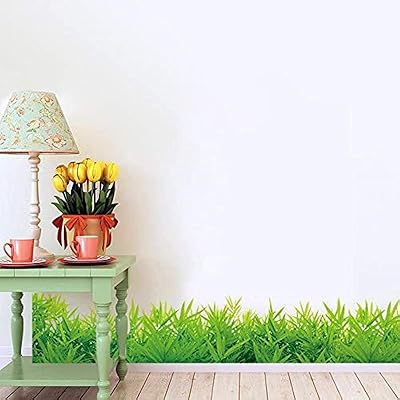 Removable wall stickers for living room decoration - green grass.. DIAYTAR NIGERIA: Revolutionizing how Nigerians shop with affordable prices and prompt delivery services.
