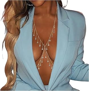 Body chain in rhinestones drop of rain, chain of brain body dripping with shiny crystal, chain for women.. Experience shopping freedom with DIAYTAR NIGERIA's vast selection and 5-8 day nationwide delivery service.