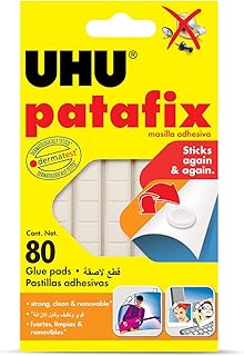 Revimable repositionable adhesive buffers Uhu Patafix pre -cut, 80 units, white.. With DIAYTAR Nigeria, you can browse through thousands of items at the best prices. Place your order today and receive it in less than a week.