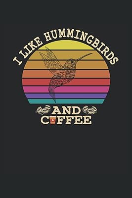 I like hummingbirds and retro sunset coffee: notebook | Quadruple Ligné | checkered (6 \ "x9 \" (15.24 x 22.86 cm)), 120 pages, cream paper, matte blanket.. DIAYTAR NIGERIA: Bringing quality products to your doorstep at prices that won't break the bank.