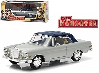 Starsun Depot 1969 Mercedes 280 Convertible Roller Top Cover with Tiger the Hangover Movie (2009) Car model on a 1/43 scale by Greenlight.. DIAYTAR NIGERIA: Where affordability meets reliability with thousands of products delivered promptly.