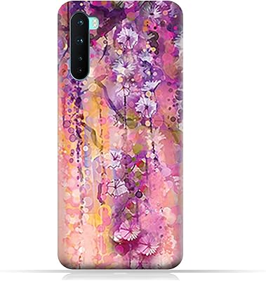 TPU CHOCK AMC Design OnePlus Nord with artistic motif of purple flowers.. DIAYTAR NIGERIA: Transforming how Nigerians shop with our vast selection and nationwide delivery.