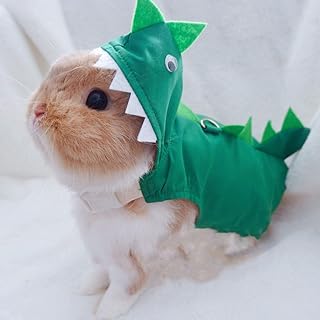 Halloween cosplay costume Dinosaur rabbit with adjustable hood for halloween celebration cosplay costume photo session for rabbits chinchilla cochon of India kittens puppies small animals (s).. Experience shopping without limits at DIAYTAR NIGERIA, where affordability meets convenience in just days.