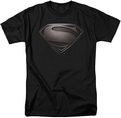 T-shirt grey shield classic superman man of steel noir et autocollants, gris, s.. Explore limitless products on DIAYTAR Nigeria — at the lowest prices.
