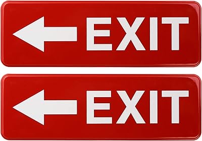 EXLO Global Products Easy to install plastic output panel of 9 "x 3" with symbols, red, pack of 2.. DIAYTAR NIGERIA connects desire with fulfillment through our affordable e-commerce platform.