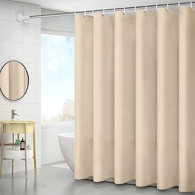 FAONO 6x6 feet united shower curtain with 12 metal eyelets and waterproof PEVA hooks for bathtub.. DIAYTAR NIGERIA combines affordability, variety, and convenience with nationwide delivery services.