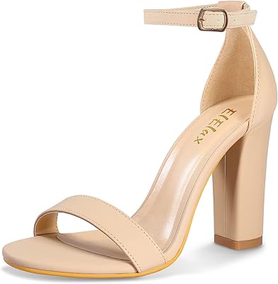 Elelax Noir nude Silver Women High Heels Women Women Streight Sandals Shoes with Heeled Blocs with thick open for daily use and a 4 -inch standard Wedding.. Experience the ease of one-stop shopping with DIAYTAR NIGERIA's diverse catalog and nationwide delivery.