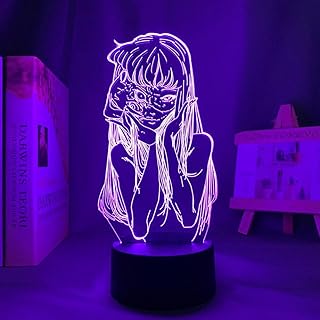 LED lamp LED 3D Anime Junji Ito, bedroom night light, manga collection, junji ito birthday gift - 16 colors with remote control.. Experience shopping satisfaction with DIAYTAR NIGERIA's vast selection and budget-friendly delivery options.