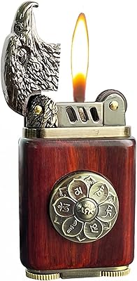 Classic vintage kerosene lighter, Kerosene lighter reusable windbreaker, unique appearance and wheel ignition mode for the collection, personal gift for father and husband (fuel without fuel).. Discover the joy of choice with DIAYTAR NIGERIA's extensive selection and budget-friendly shipping.