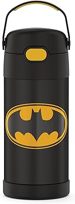 Vantainer thermos bottle, stainless steel, isolated under vacuum, 12 ounces, Batman design.. DIAYTAR NIGERIA: Your affordable marketplace with reliable 5-8 day shipping across Nigeria.