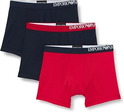 Set of 3 Emporio Armani boxers for men in soft and stretch ecological fibers, lot of 3.. DIAYTAR NIGERIA: Transforming how Nigerians shop with our vast selection and nationwide delivery.
