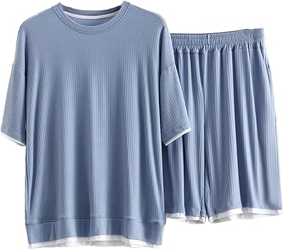 Summer pajama sets for men 2 parts Large Round Color Size Short sleeves set Pays L-4XL.. Experience budget-friendly shopping at DIAYTAR NIGERIA, Nigeria's premier online marketplace with quick delivery.