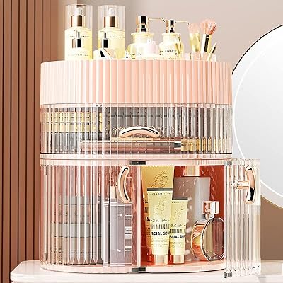 Storage organizer for Narcissus office cosmetics, anti-dust multilayer, large capacity makeup organizer for lotion, perfume, skin care, lipstick (pink).. Looking for quality and speed? You’ll find both at DIAYTAR Nigeria.