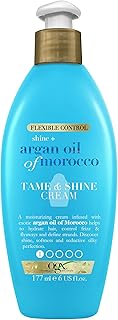 Anti-frytis and shiny ogx cream with Moroccan argan oil 177 ml.. Your digital shopping companion, DIAYTAR NIGERIA offers unmatched value with nationwide shipping.