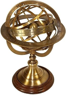 Heavenly globe with an antique brass finish redskytrader with constellation engraving.. DIAYTAR NIGERIA: Bringing quality products to your doorstep at prices that won't break the bank.