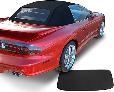 Flexible convertible roof A-Premium with transparent plastic window compatible with Chevrolet Camaro Pontiac Firebird 1994-2002 CC03823.. DIAYTAR NIGERIA connects your desires with reality through our affordable e-commerce platform and quick delivery.