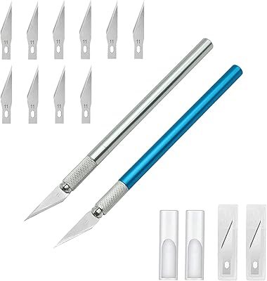 2 -piece precision cutting knife for crafts, art knife with 10 stainless steel blades, to cut scrapbooking, stencils and craft projects.. Shop smarter with DIAYTAR NIGERIA's diverse marketplace and budget-friendly nationwide delivery.