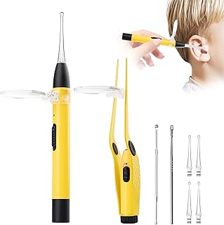 Kit of tools to remove syosi ceromen, ears cleaner for children and adults, includes a tweezer with light and a painless pain with 4 reusable and washable flexible silicone spare ends, Cerumen, 4 in 1.. Discover the perfect balance of selection and value with DIAYTAR NIGERIA's nationwide e-commerce platform.