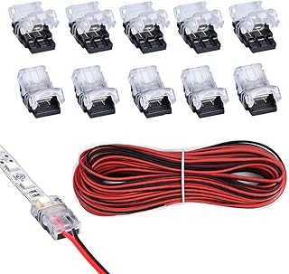 10 LED connectors with 2 pin for non -waterproof light strips of 8.. DIAYTAR NIGERIA: Putting quality products within reach of every Nigerian through our affordable marketplace.