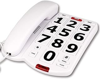 Large pimples phone for the elderly, fixed phones for the visually impaired elderly, with super hard ringtone, large buttons easy to use, emergency phones at home.. Experience the future of shopping with DIAYTAR NIGERIA's extensive selection delivered in just 5-8 days.