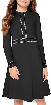 Dress for girl with narrow round neck and trapeze cut for school holidays, 4 to 14 years KC106.. DIAYTAR NIGERIA: Making online shopping accessible with affordable prices and nationwide delivery service.