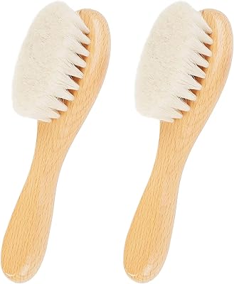 Baby's hair brush, 2 pieces, baby hair brush with wooden handle, natural sweet goat hair brush for newborns and toddlers.. Shop electronics, clothes, and everything in between on DIAYTAR Nigeria.
