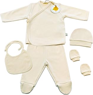 Essential set 5 pieces 100 % organic GOTS for newborns boys and girls.. A world of products at your fingertips — thanks to DIAYTAR Nigeria.